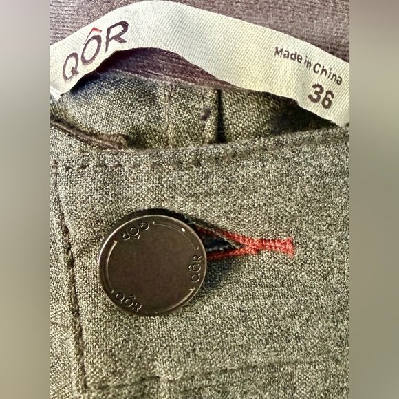 🚨 EUC—> QOR Men’s 3XDRY Performance Pants 36 Gray Five Pocket Moisture-Wicking - Picture 7 of 13